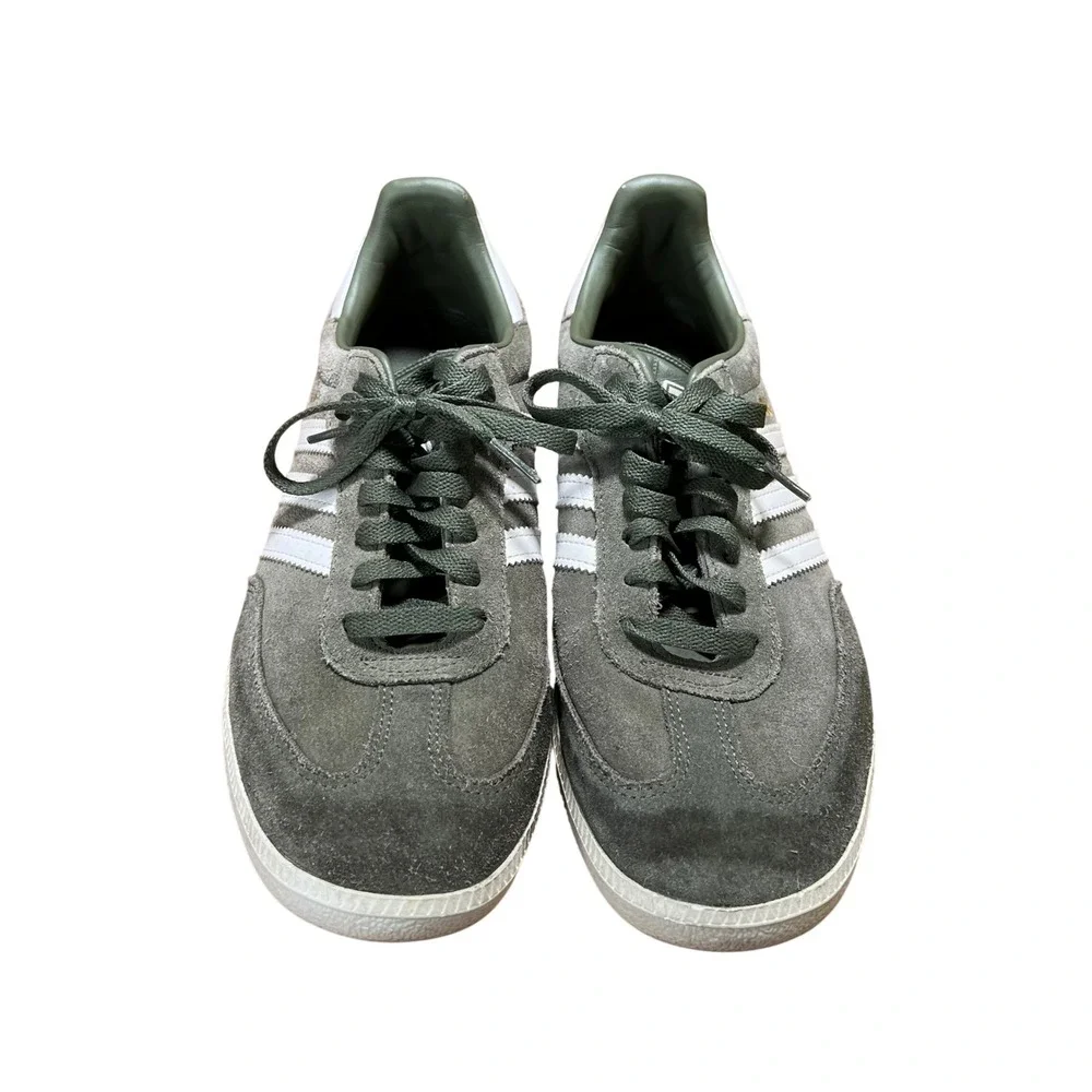 Adidas Samba Mens Size 10 Green Suede Low Top Sneakers D65455